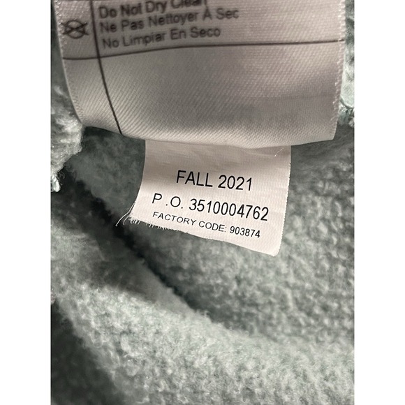 Carhartt Hoodie Womens Medium Mint Green Relaxed Fit Midweight Logo‎ Sweater - Picture 10 of 11